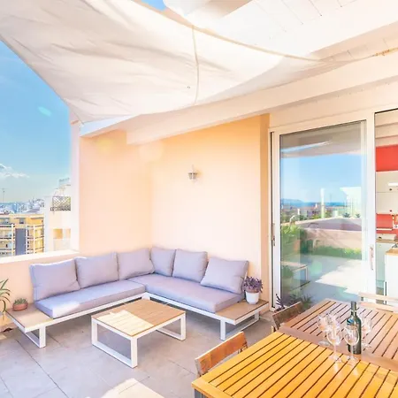Attico Luce E Colori - Terrazza Vista Mare - 5 Bdr * Cagliari