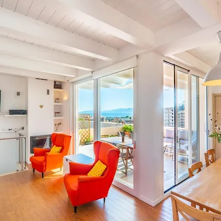 Attico Luce E Colori - Terrazza Vista Mare - 5 Bdr Cagliari